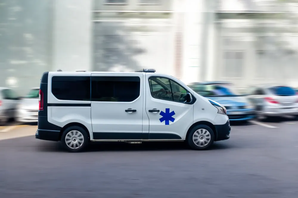 Ambulance près de Pierrelatte